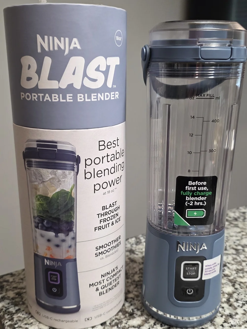 Ninja Blast Portable Blender - Slate Blue